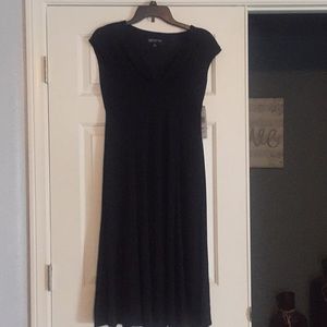 Black dress below the knee